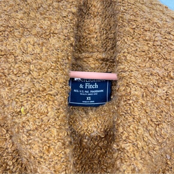 Abercrombie & Fitch Orange Brown Knit Crowl Turtle Neck Sweater- Size XSmall - Picture 3 of 4